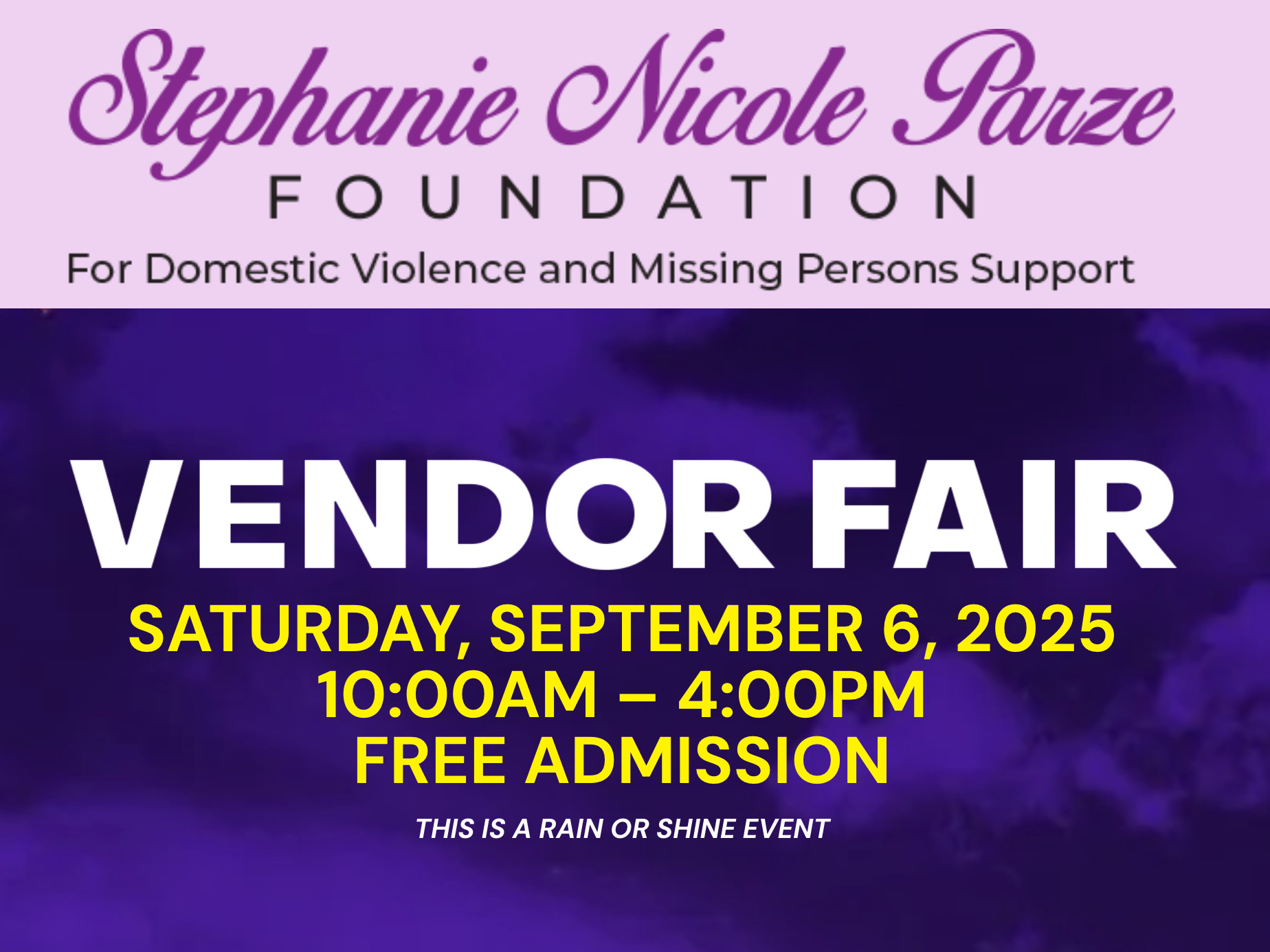 Stephanie Nicole Parze Foundation Vendor Fair
